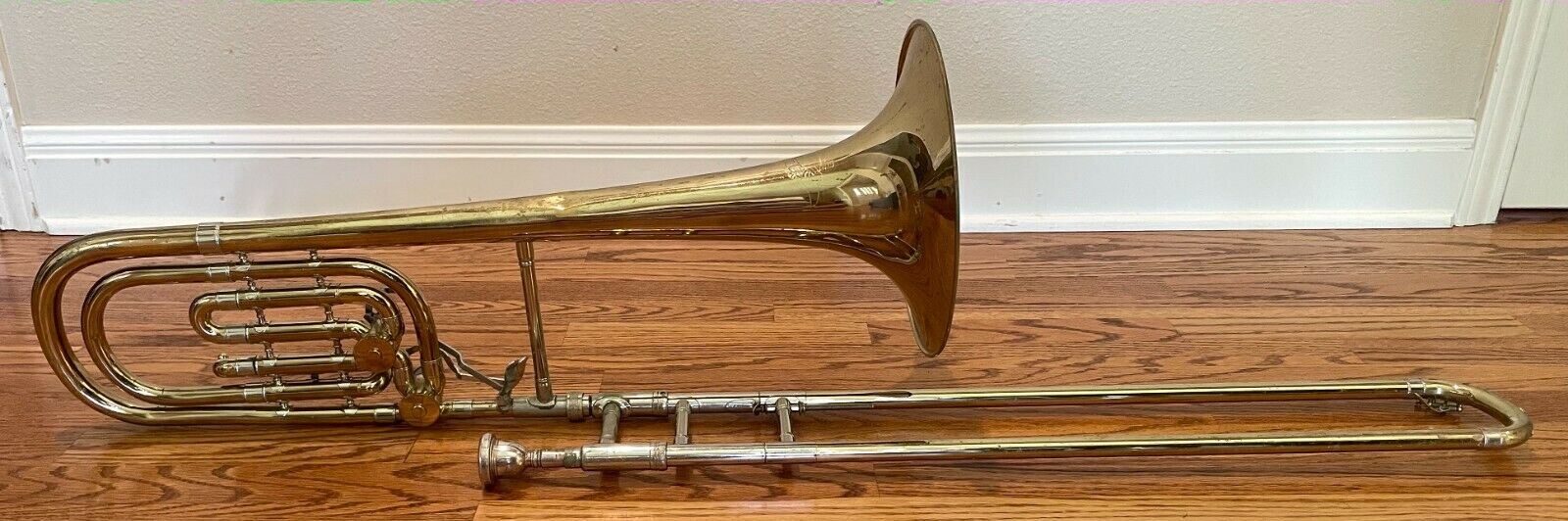 F.e. Olds + Son, The Olds Bass Trombone With Double Valve (1950s?) (fe Olds)