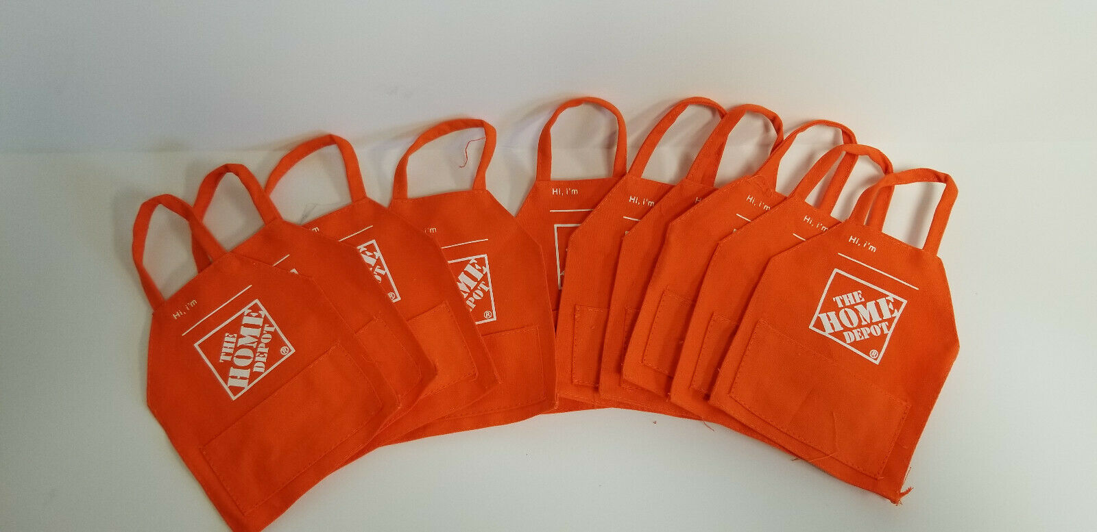 Lot Of 10 Home Depot Apron Gift Card Holders