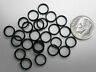 8mm Jet Black Plated Split Rings Jump Rings 24 Pcs Charm Attachment Clasp Fpc020