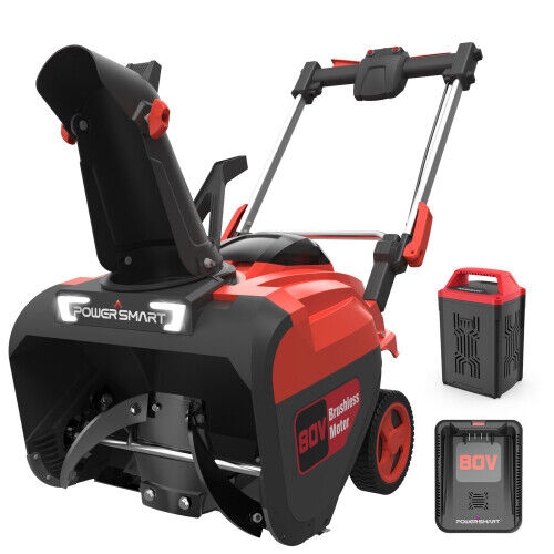 21  Cordless Snow Throwers 80v 6.0ah Battery Powered Snow Blower W/ Charger Usa