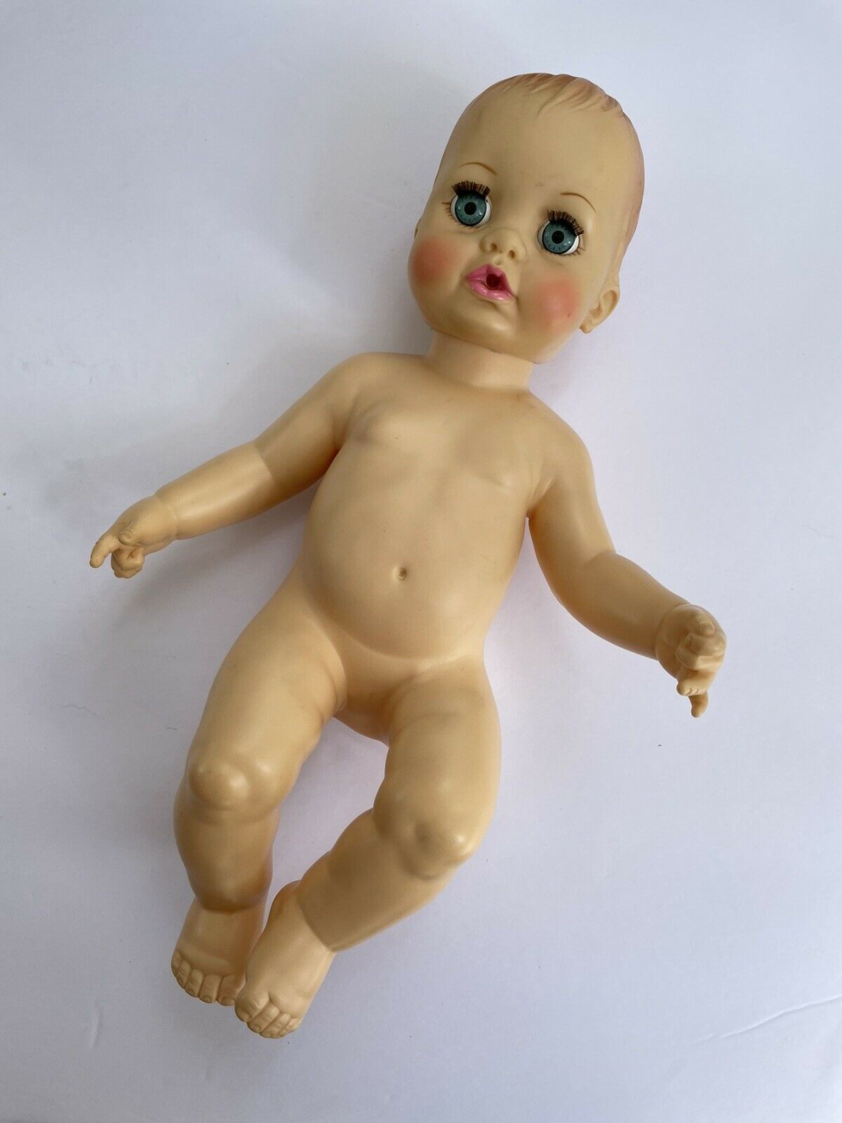Vintage Ideal 1971 Betsy Wetsy 12 Inch Doll Wets Feed Molded Hair