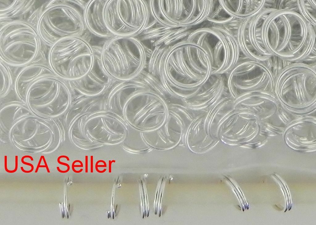 500 Shiny Jump Rings Double Loop Split Rings Iron Steel Jewelry Making 6 Mm D010