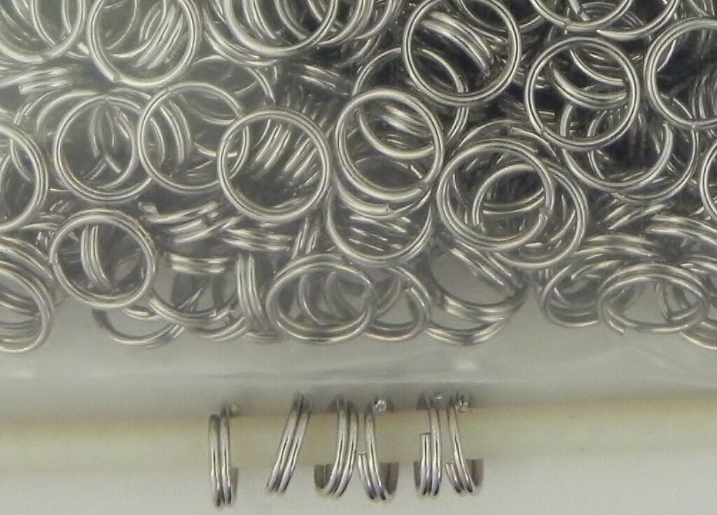 500 Jump Rings Double Loop Split Rings Stainless Steel Jewelry Making  6 Mm D012
