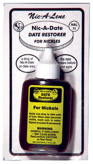 Nic A Date Restorer For Buffalo Nickel Us Coin Date Restore Acid Bottle Free S&h