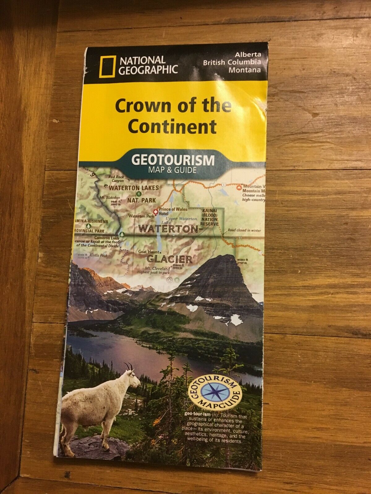 National Geographic Geotourism Map Guide Crown Continent Alberta B.c. Canada Mt