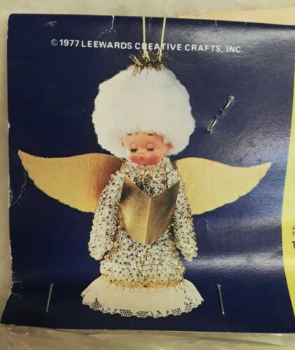Vintage Leewards Heavenly Caroler Beaded Christmas Ornament Kit - New Unopened