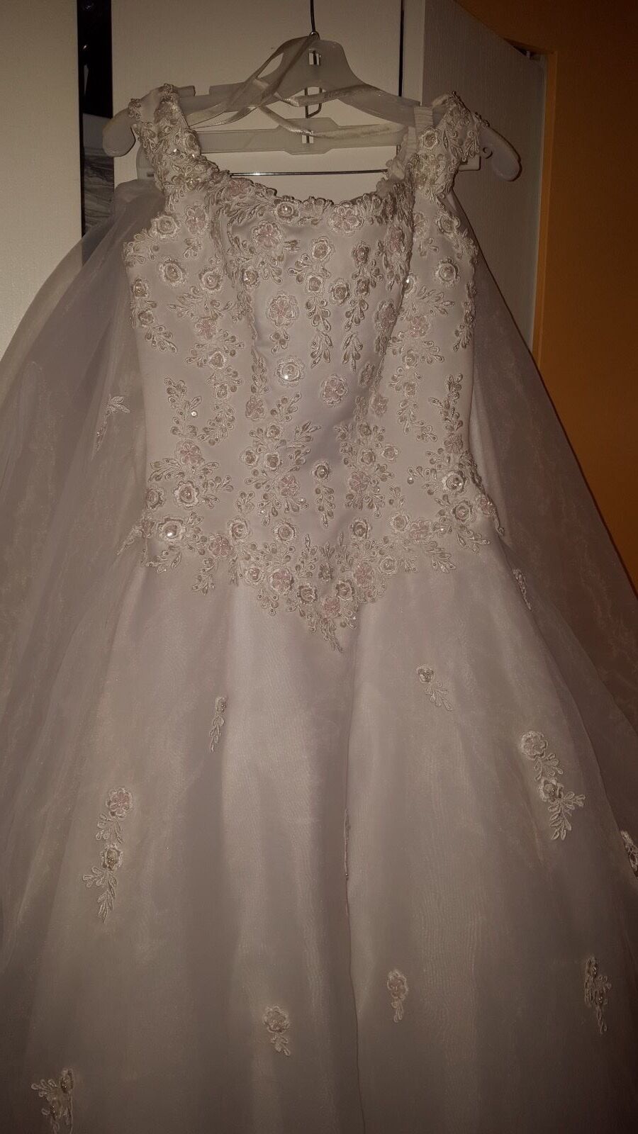 Wedding Dress Michaelangello White Size 8