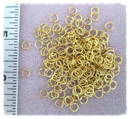 Gold Jump Rings 5mm Make Rosary Jewelry Bracelet Supplies Parts ~ 10 Grams