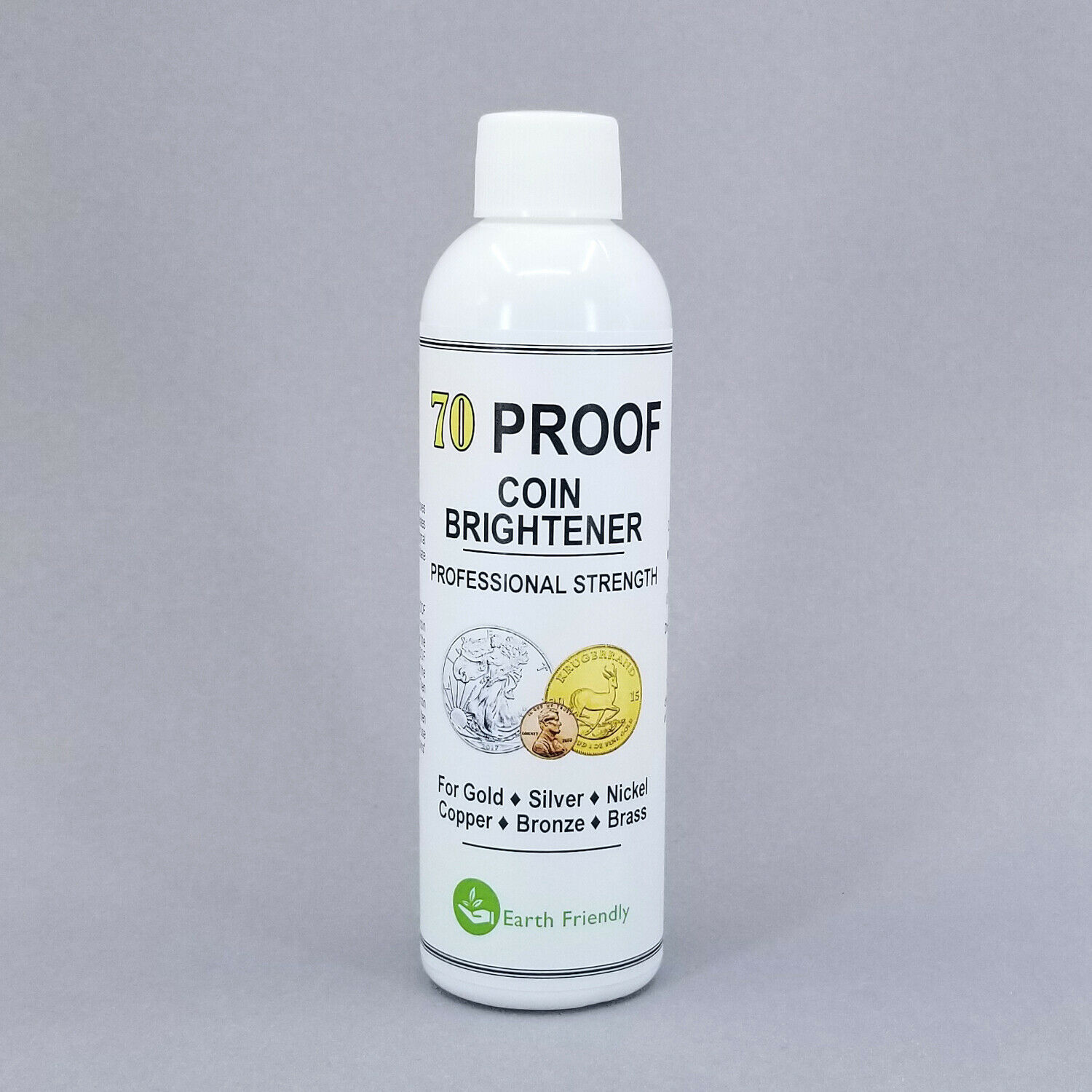 70 Proof Coin Brightener & Cleaner For Gold Silver Copper Nickel Bronze Ms-70
