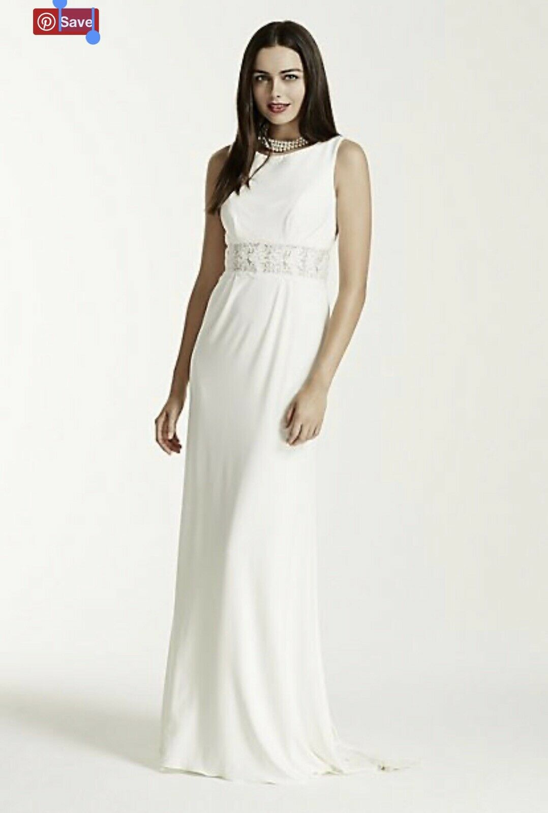David’s Bridal Ivory Wedding Dress Size 2