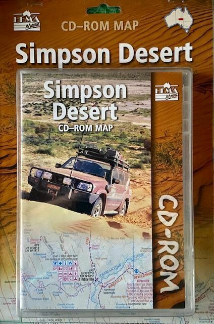 Cd-rom Map Of Simpson Desert, Australia, By Hema