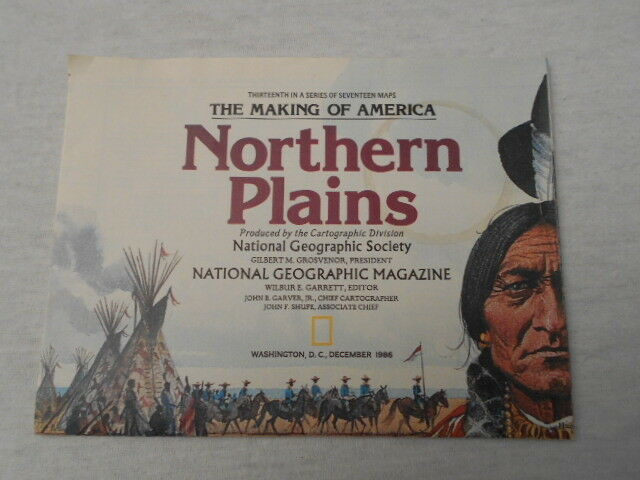 1986  Map Of Northern Plains National Geographic (38)