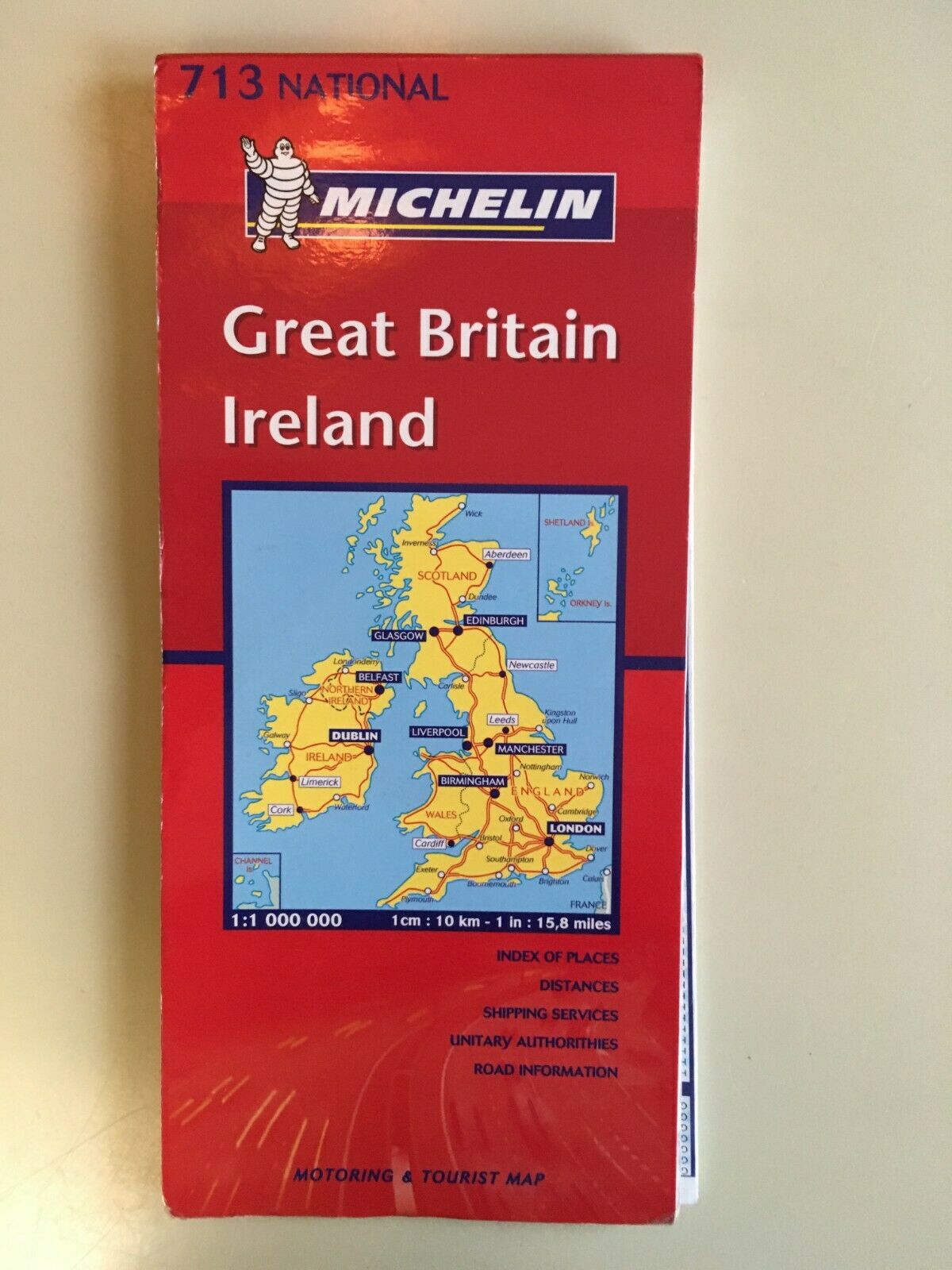 Great Britain Ireland By Michelin Travel Motoring & Tourist Map (2004, Other)